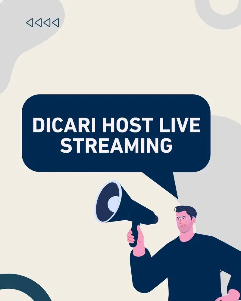 Lowongan kerja host live