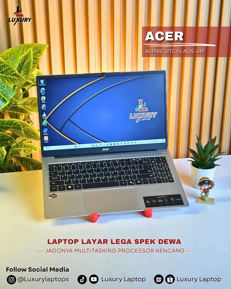 LAPTOP ACER ASPIRE LITE 15 AL15-41P AMD RYZEN 7 SSD 512GB RAM 8GB 2ND
