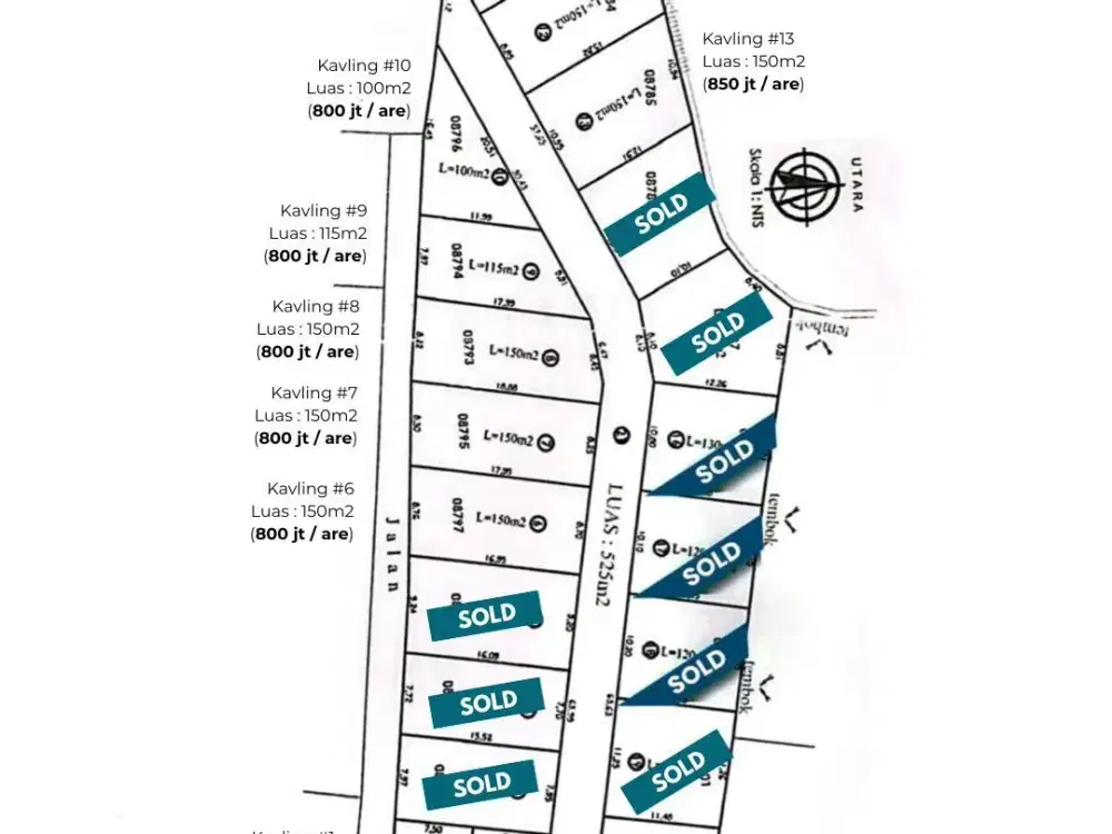 DIJUAL TANAH KAVLING DI LOKASI STRATEGIS KULIBUL TIBUBENENG