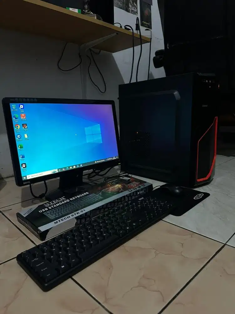 Komputer Gaming Editing Kerja Belajar Fullset Siap Pakai
