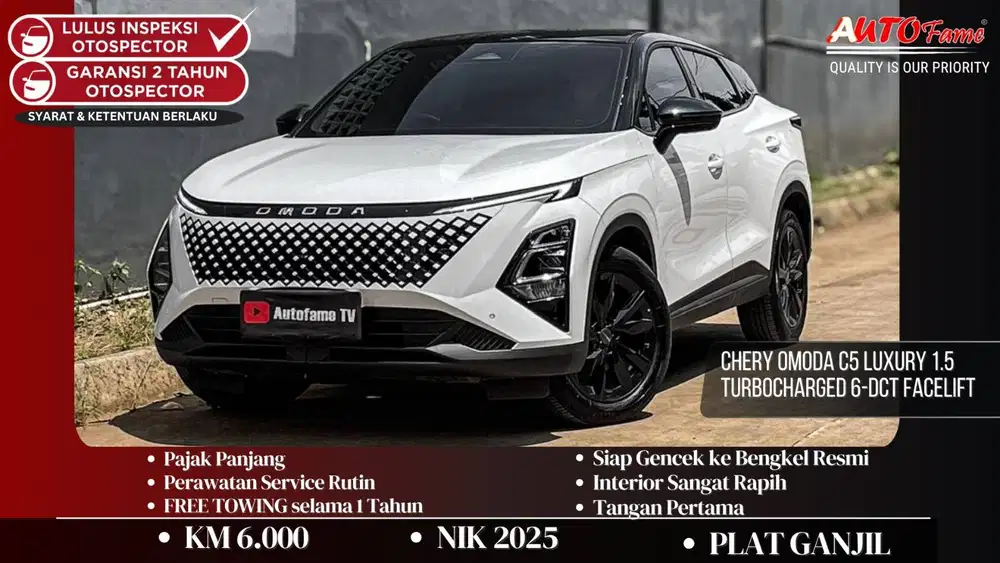 KM6RB Chery Omoda C5 Luxury 1.5 Turbocharged 6-DCT Facelift NIK 2025 W