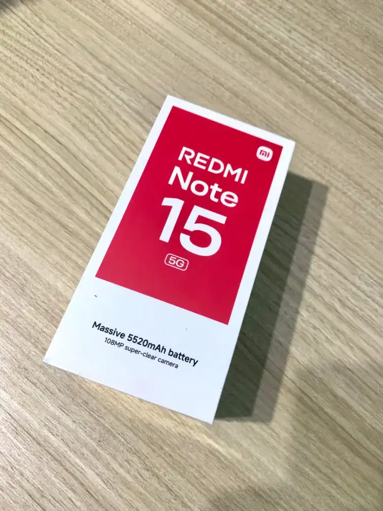 Xiaomi note 15 5G 8/256 baru masih segel