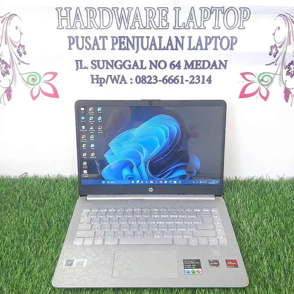 LAPTOP HP 14S AMD RYZEN 5 5625U RAM 8GB NVME 512GB KEYBORD BACKLIGHT
