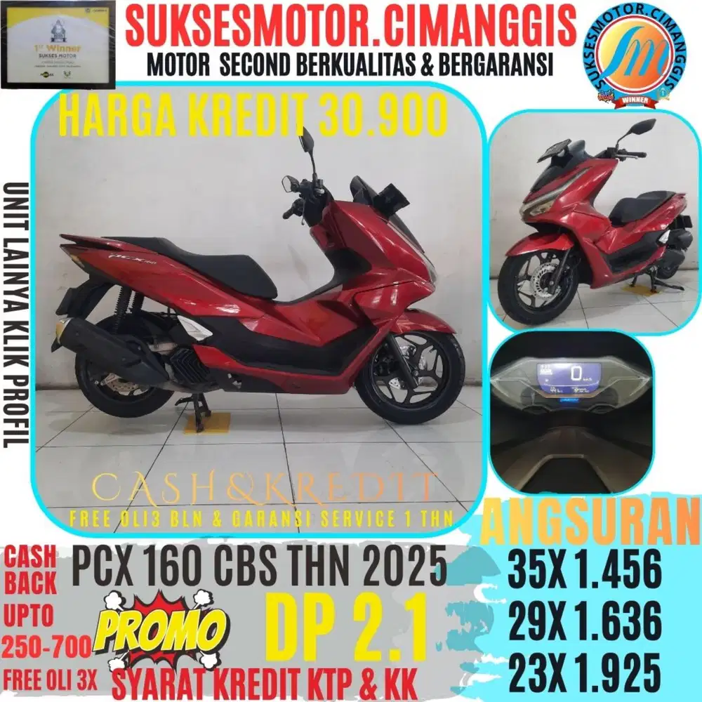 PCX 160 CSB PROMOTERMURAH CASHBACK UPTO700RBU FREEOLI3X BERGARANSI