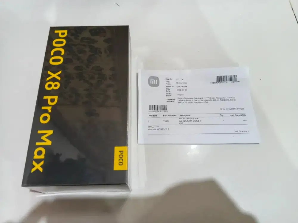 Poco X8 Pro Max 12/512 Blue Sebel BNIB Official Resmi
