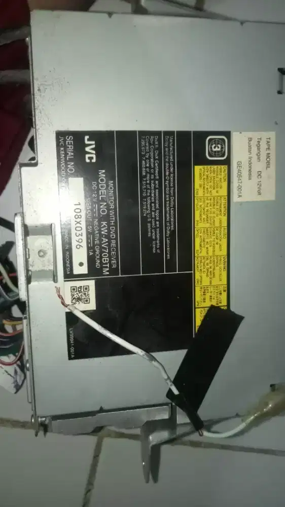 JVC MODEL NO. KW-AV70BTM