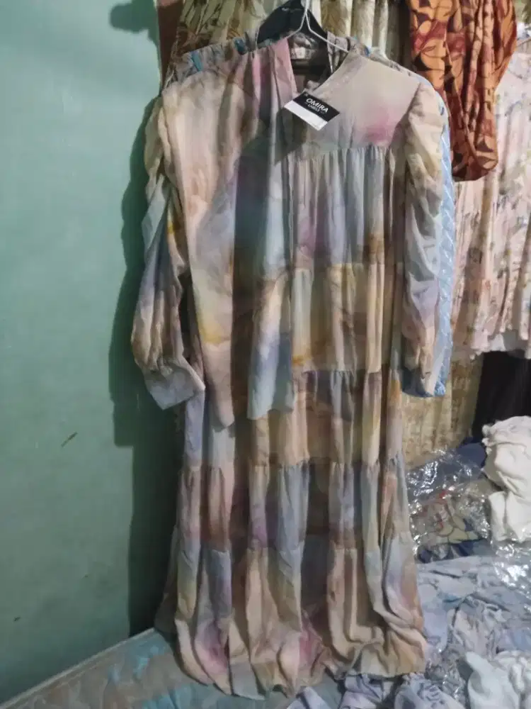 Baju gamis, ld 110 panjang bau 140