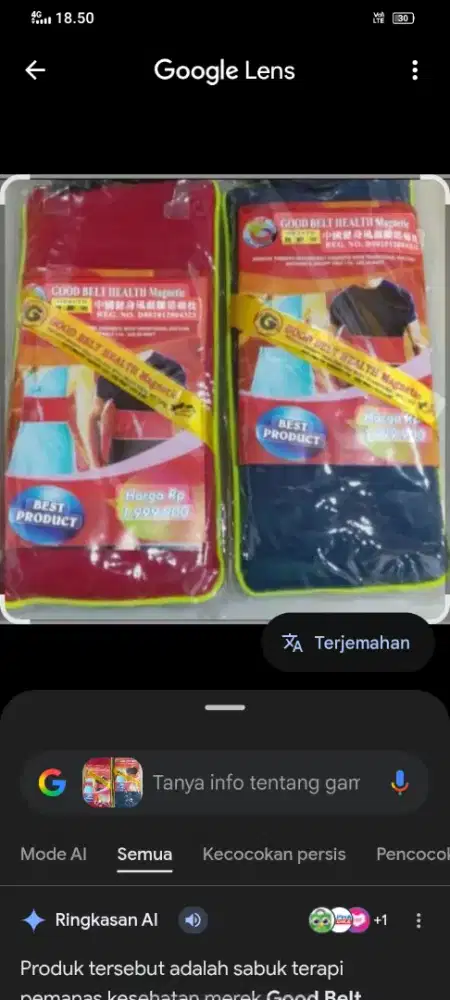 Sabuk terapi Ado 2 barang