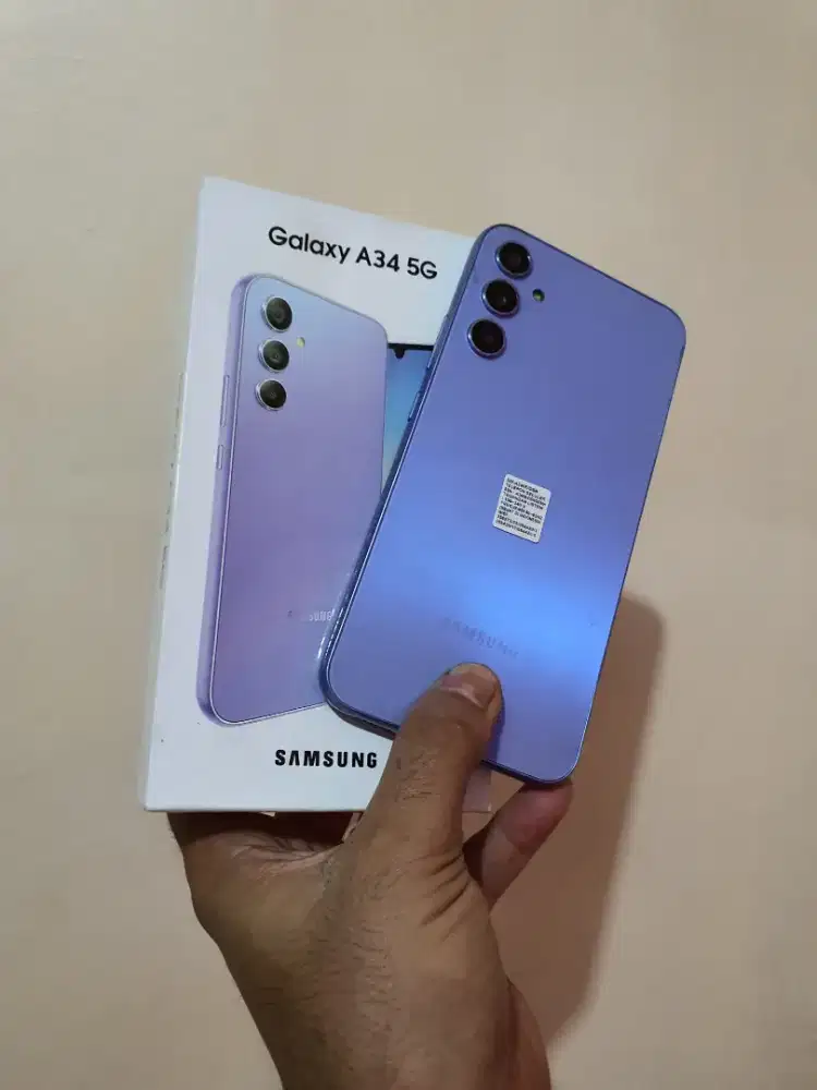Samsung A34 5G ram 8/256 resmi sein, super mulus seperti baru