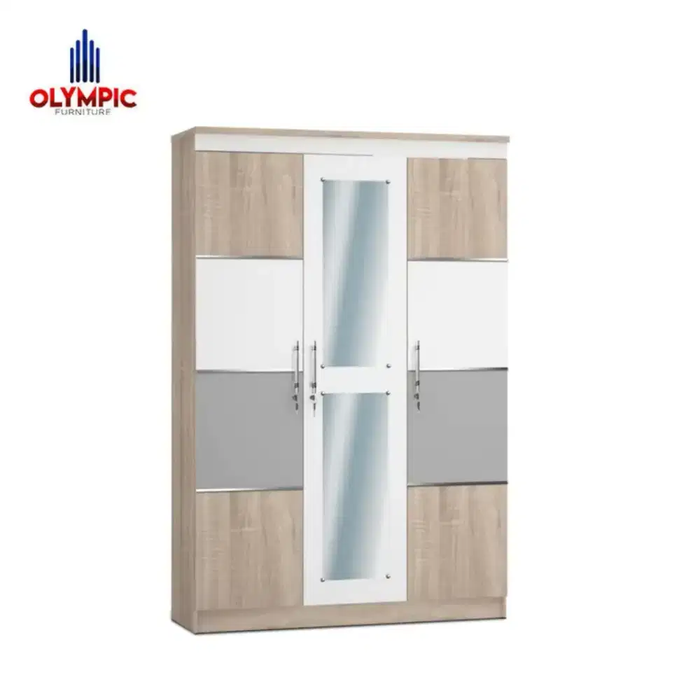Lemari Partikel Olympic 3 Pintu Murah Jogja (Ars)