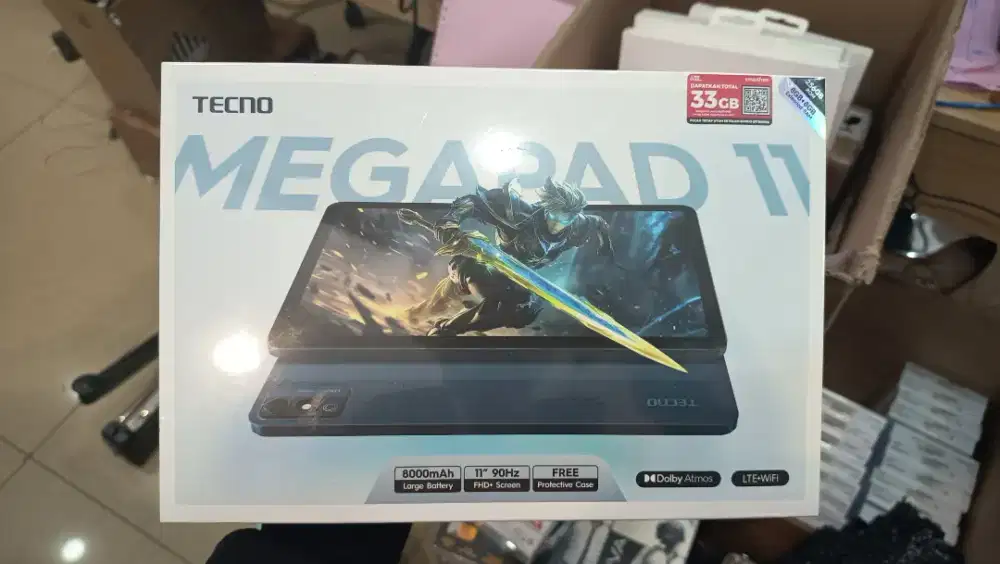 TECHNO MEGAPAD 8/256 GB GARANSI RESMI