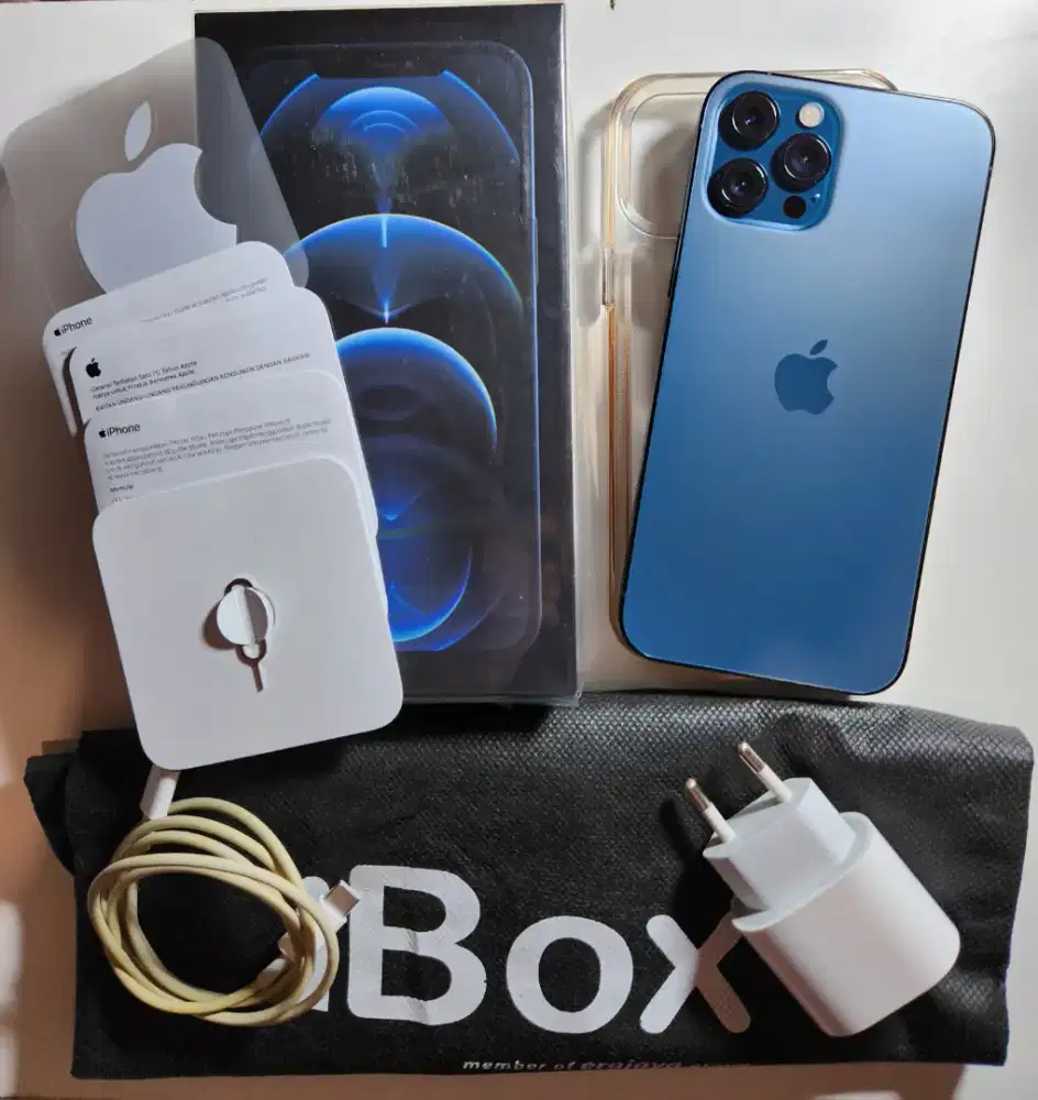Iphone 12 pro max pacific blue 256gb ibox 1st hand