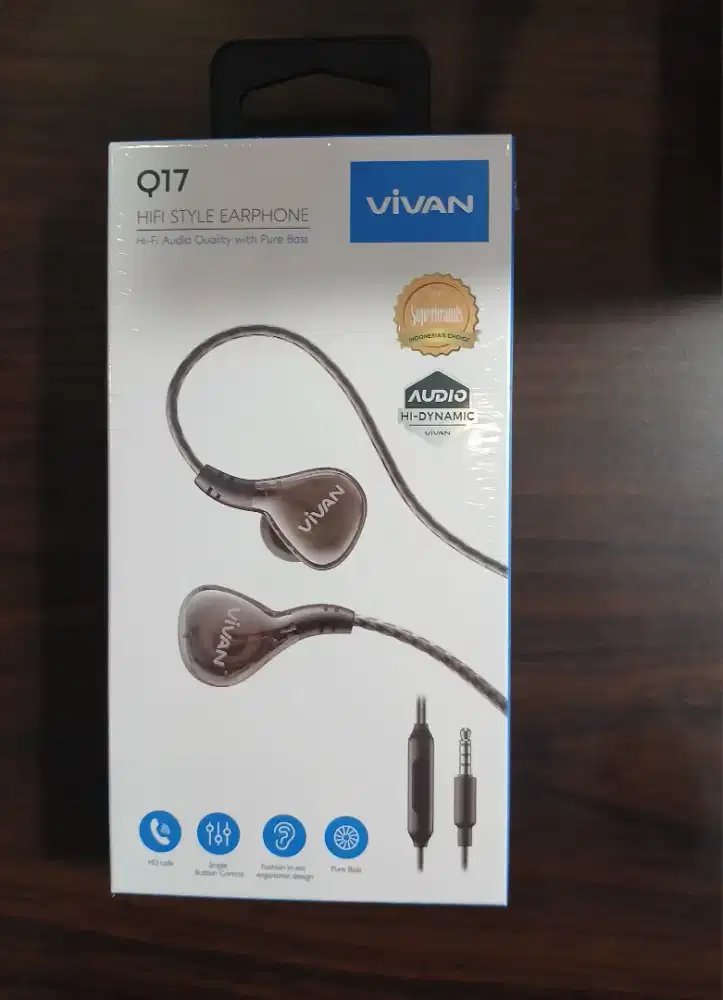 VIVAN Headset In Ear Stereo Powerfull Bass Wired Headset Q17