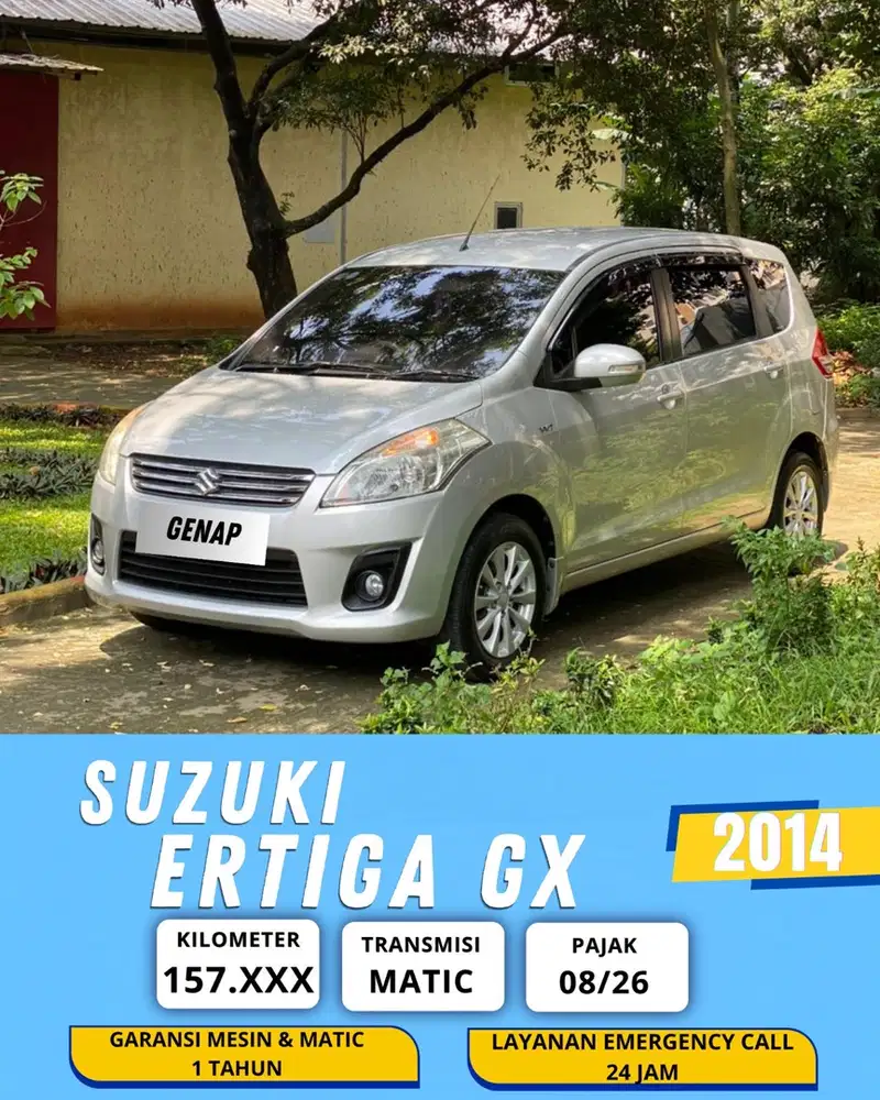 SUZUKI ERTIGA GX 2014 AT MATIC / GENAP