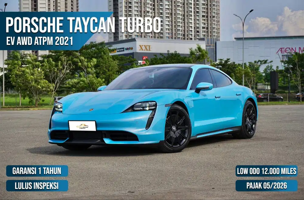 AVAILABLE UNIT – ELECTRIC SUPER SEDAN   Porsche Taycan Turbo 2021