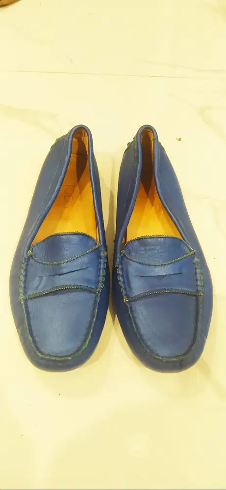 Tod's Gommino Driving Shoes Navy Blue Original Size 39 - Mulus