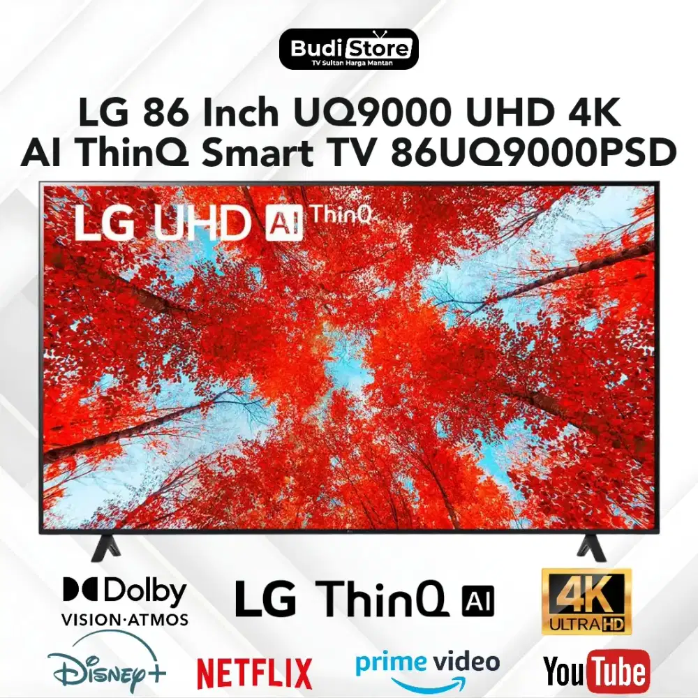 LG 86 Inch UQ9000 UHD 4K Al ThinQ Smart TV 86UQ9000PSD