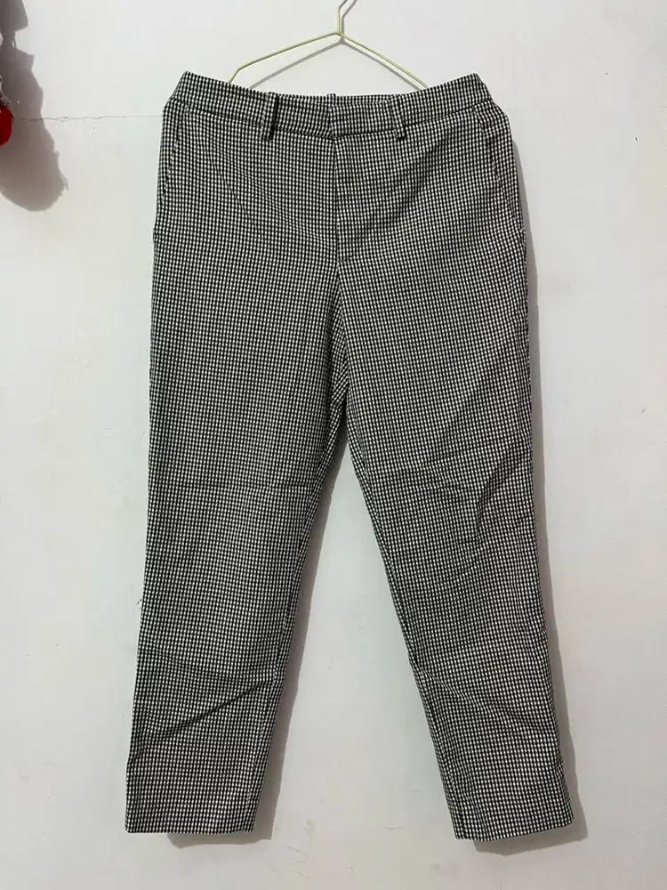 Uniqlo Ankle Pants Motif Kotak Pria