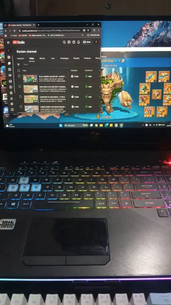 Laptop ROG STRIX GL504GM i7gen8th