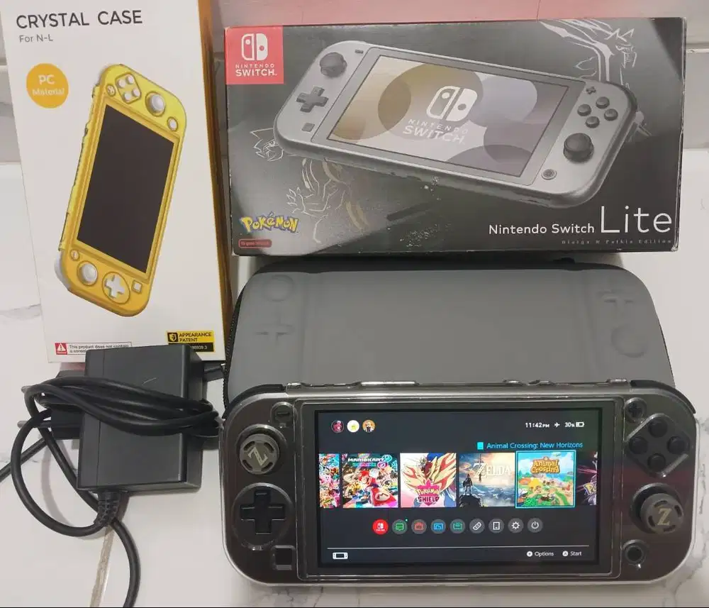 Nintendo Switch Lite Dialga Palkia OFW Full Set + Full Games + Akses