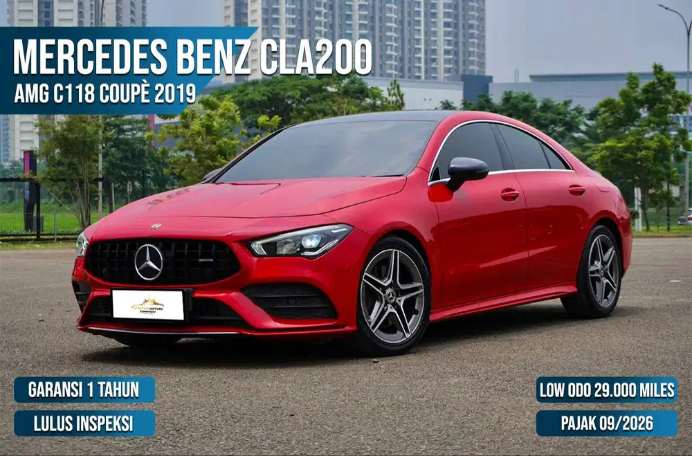 AVAILABLE UNIT   Mercedes-Benz CLA200 AMG C118 Coupe 2019