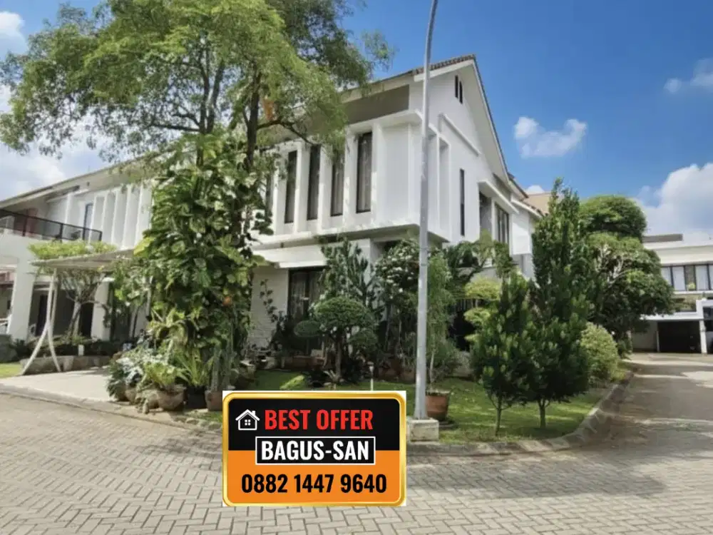 Rumah Hoek Hommy Siap Huni dan Strategis Di Discovery Bintaro Sektor 9