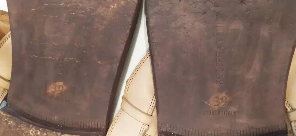 Bottega Veneta Intrecciato Leather Sandals Original Size 39