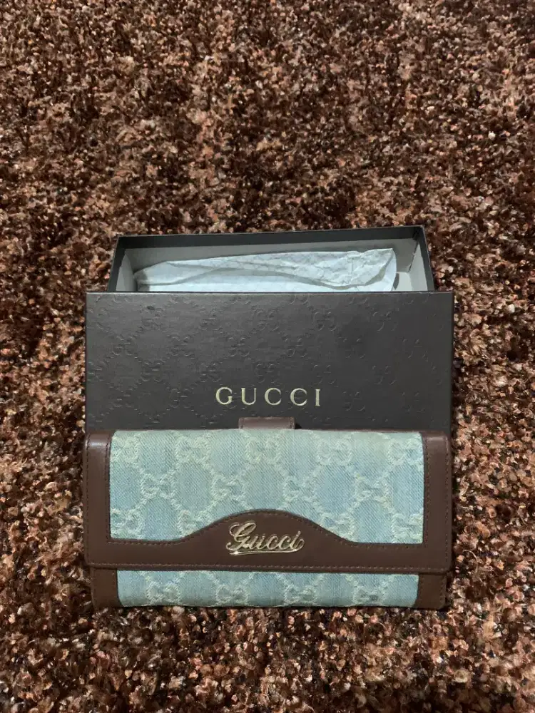Dompet Gucci Blue Denim (ori)