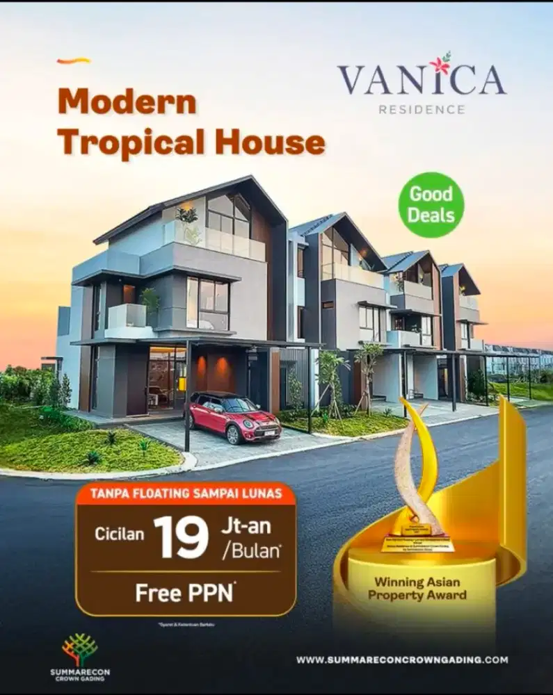 Hot Promo Deal Rumah Summarecon Crown Gading Vanica