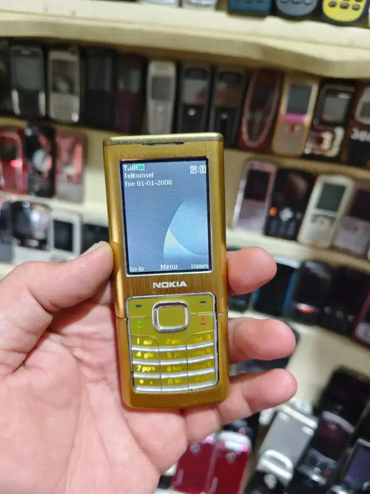 Nokia 6500c gold original mulus all operator antik langka