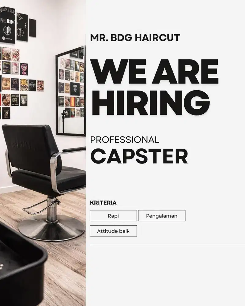 Lowongan kerja cukur rambut