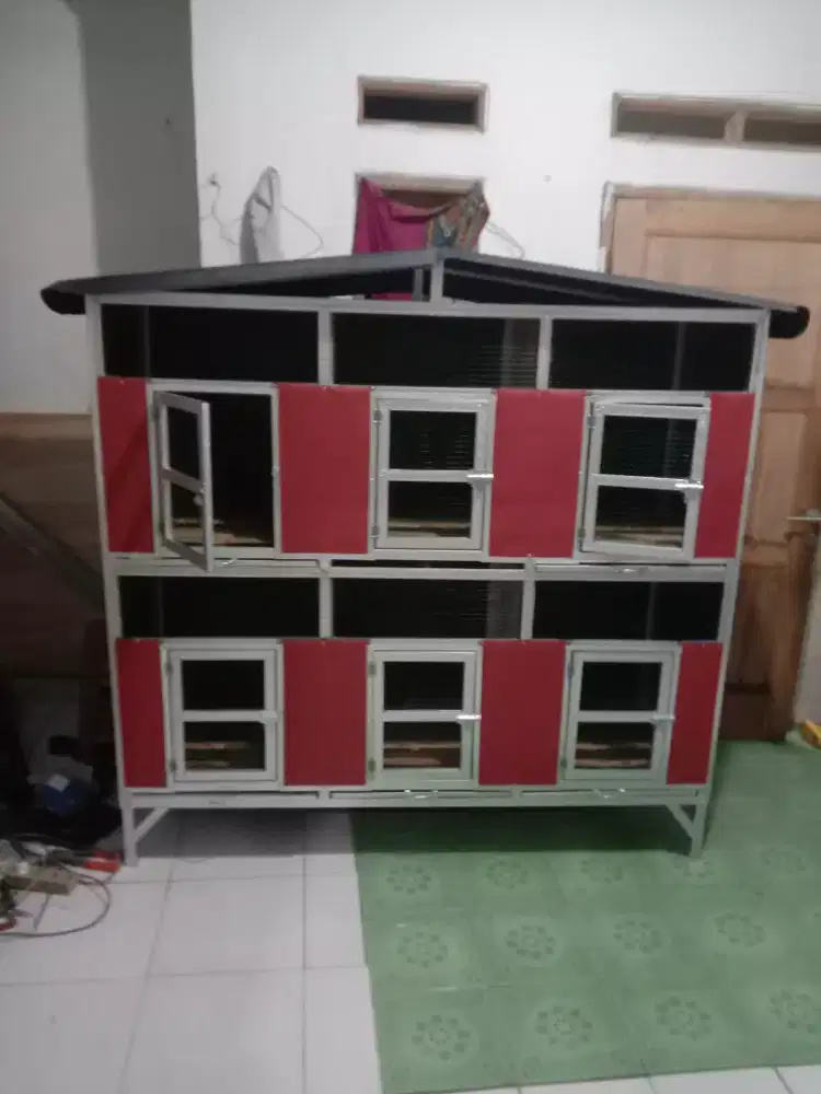 Kandang ayam 6 pintu