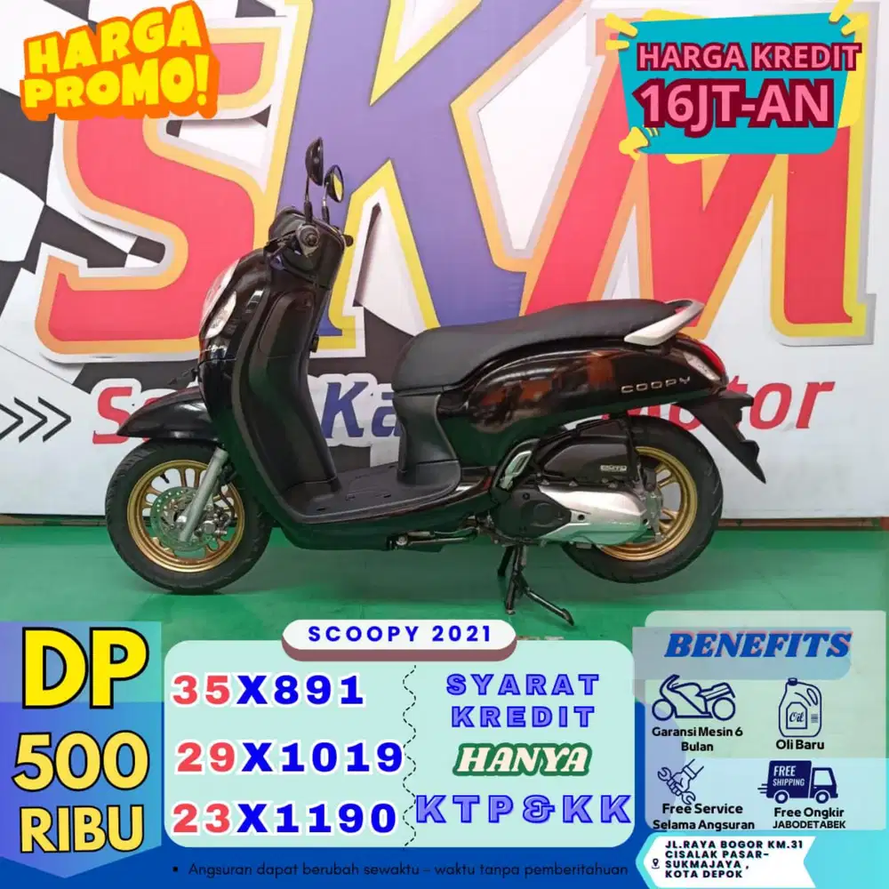 (DP 500 free servis slma angsrn) Scoopy 2021 cash ceedt