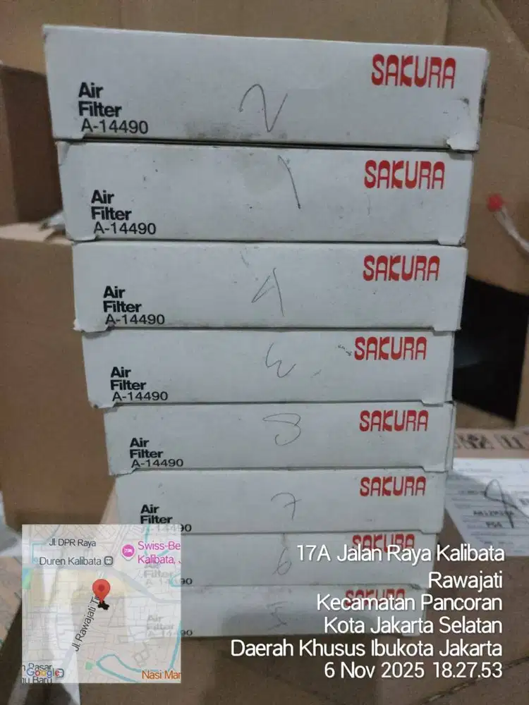 FILTER UDARA SUZUKI ERTIGA 2012 , SWIFT 2011 MERK SAKURA