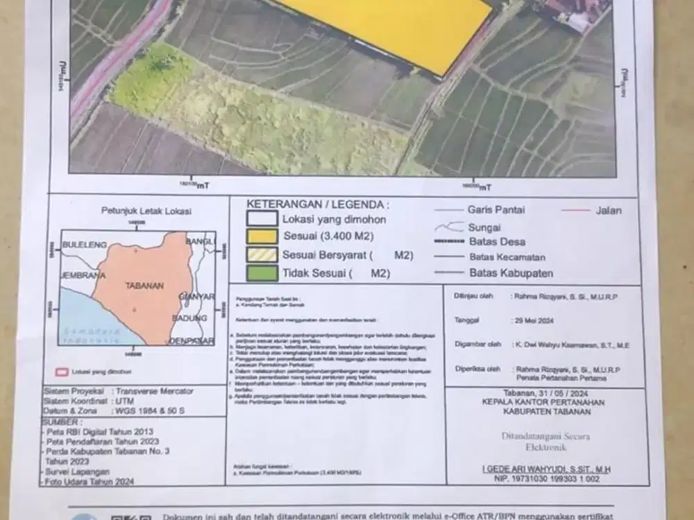 Land for sale in Kaba Kaba, Bali