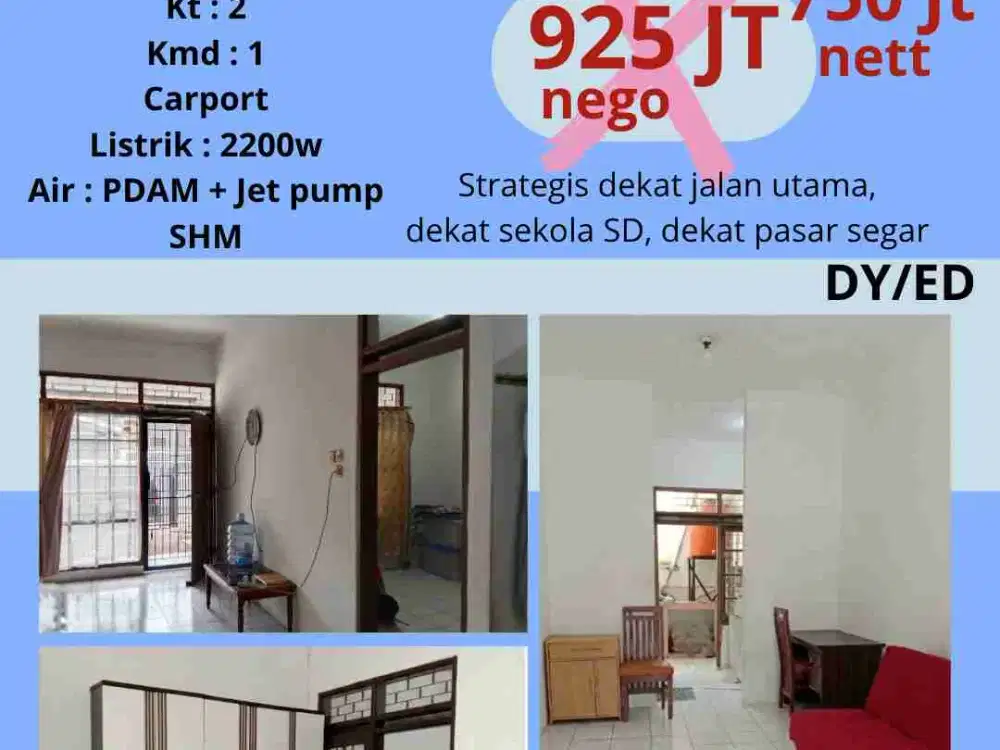 JUAL CEPAT RUMAH SIAP HUNI TKI 2