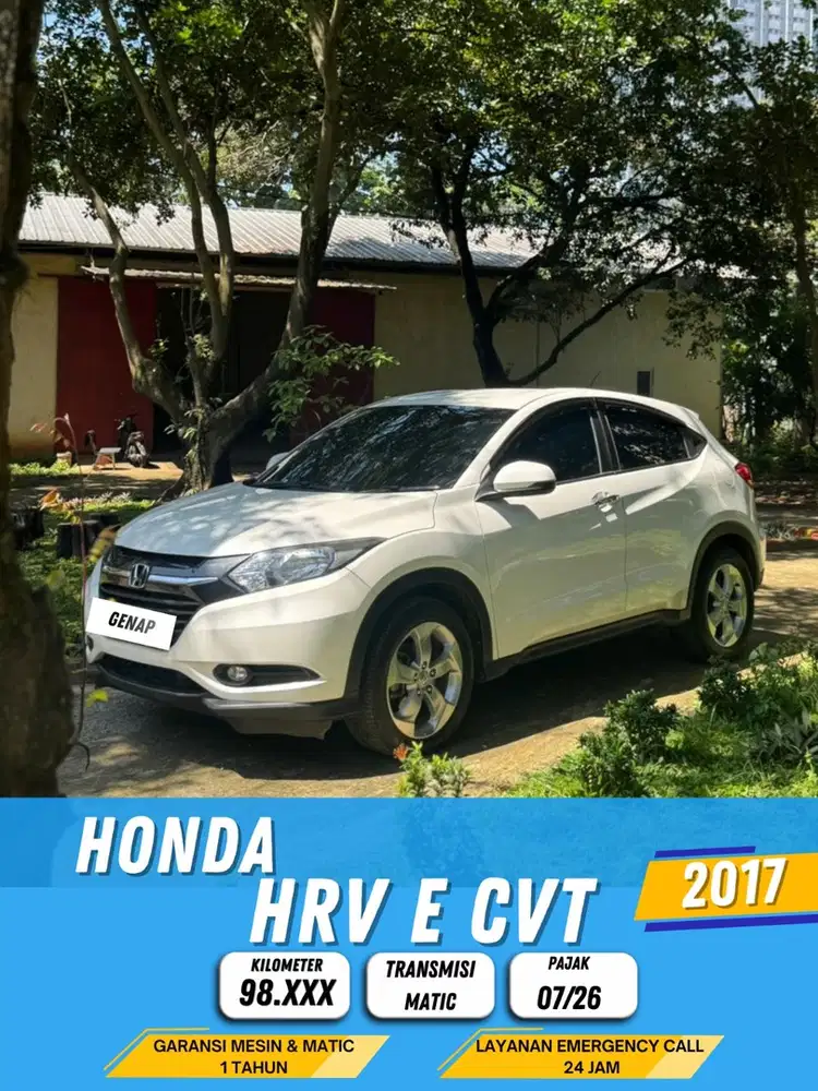 HONDA HRV E 2017 CVT MATIC GENAP