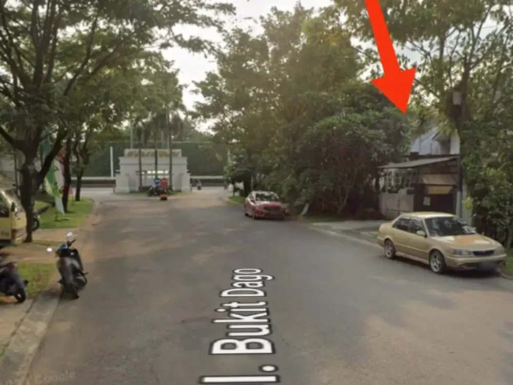 Kavling Cocok Komersial Di Gerbang Masuk Perumahan Ramai Bukit Dago