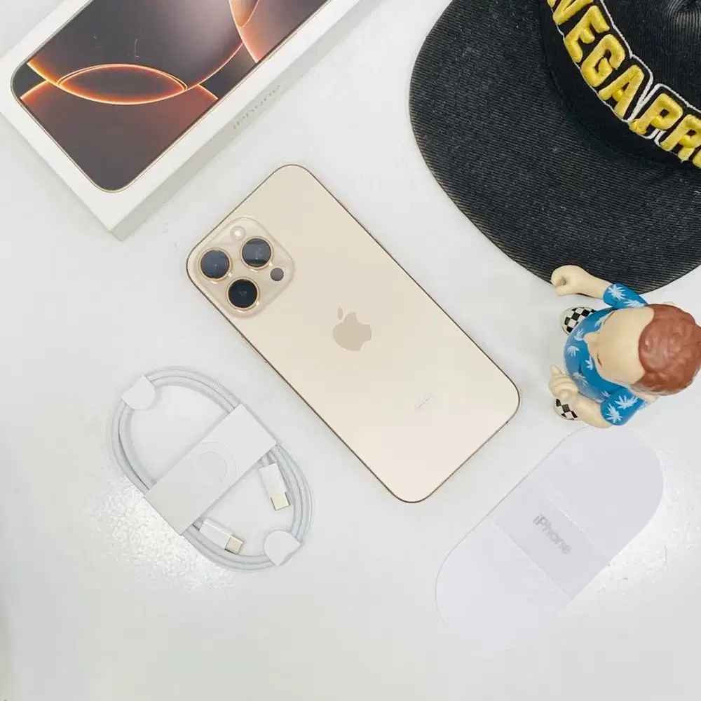 Second iPhone 16 promax 256 gb space desert garansi resmi indonesia