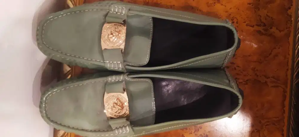 Versace Medusa Loafers Sage Green Original Size 39