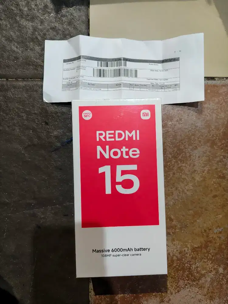 Xiaomi redmi note 15 6/128 new segel