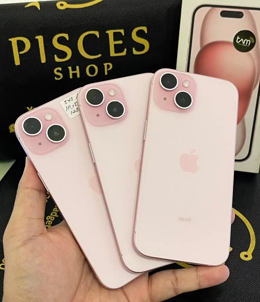 IPHONE 15 128GB IBOX PINK MULUS FULSET BKN PRO