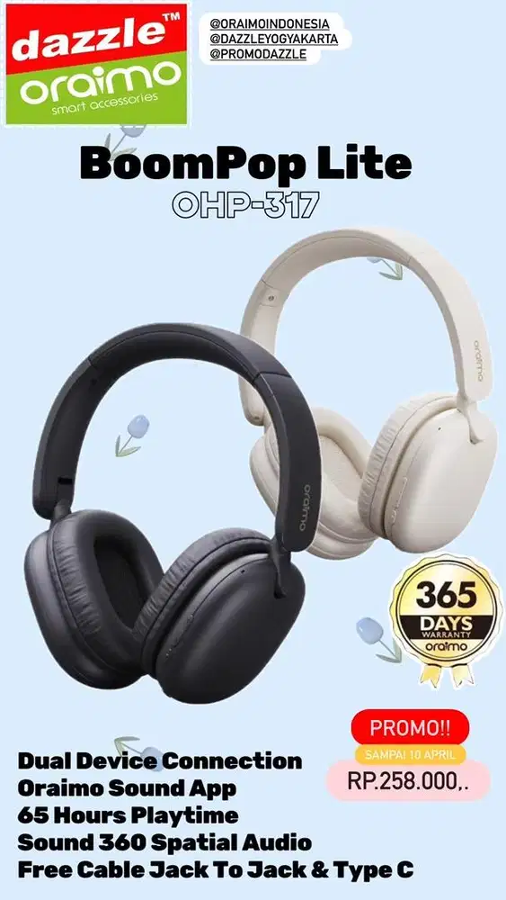 Headphone Oraimo BoomPop Lite OHP-317