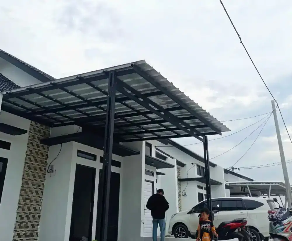 Kanopi rangka baja ringan