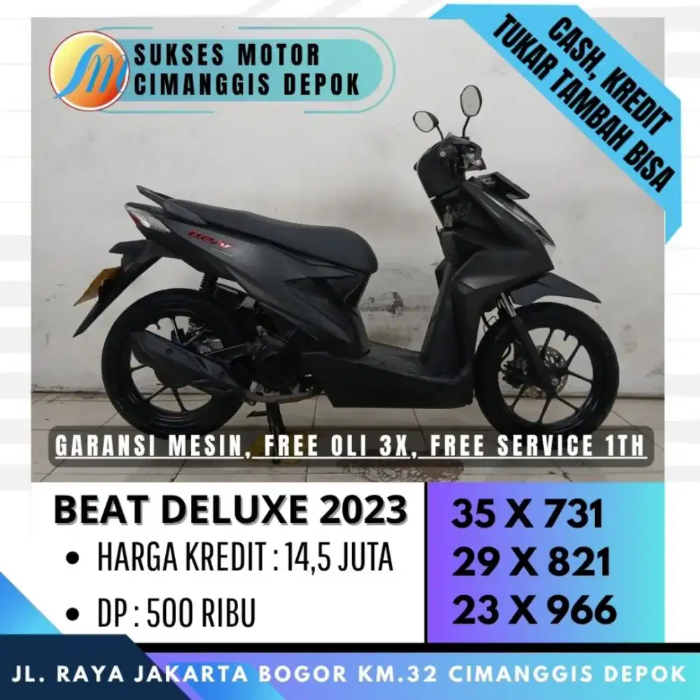 BEAT DELUXE LED 2023 PROMO KREDIT DP 500 BERGARANSI [SUKSES MOTOR]