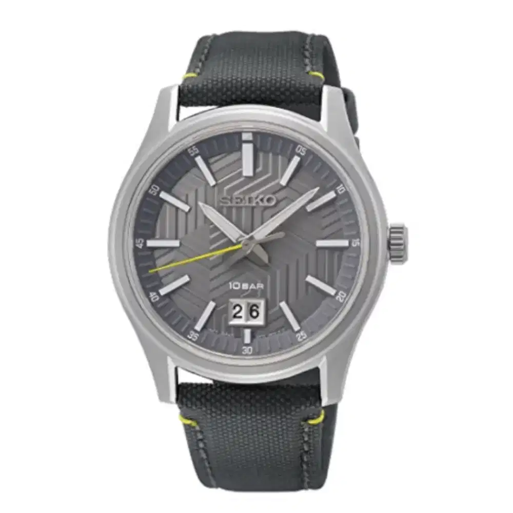 Seiko Classic SUR543P1 Grey Dial Nylon Strap
