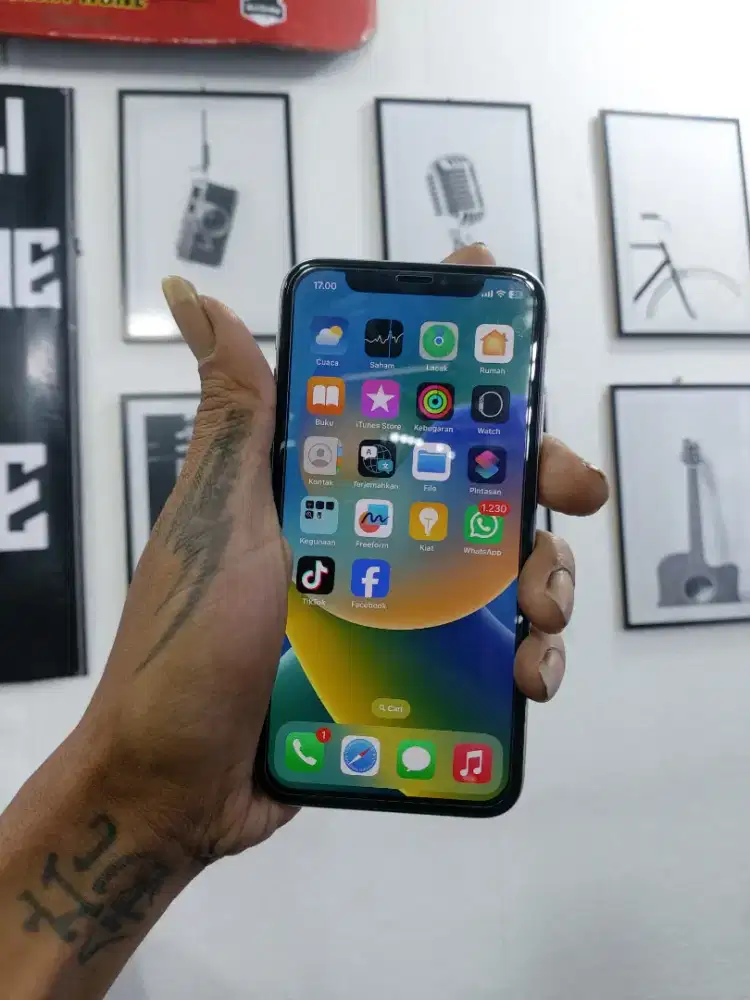 Iphone X 256gb all operator pemakaian lama