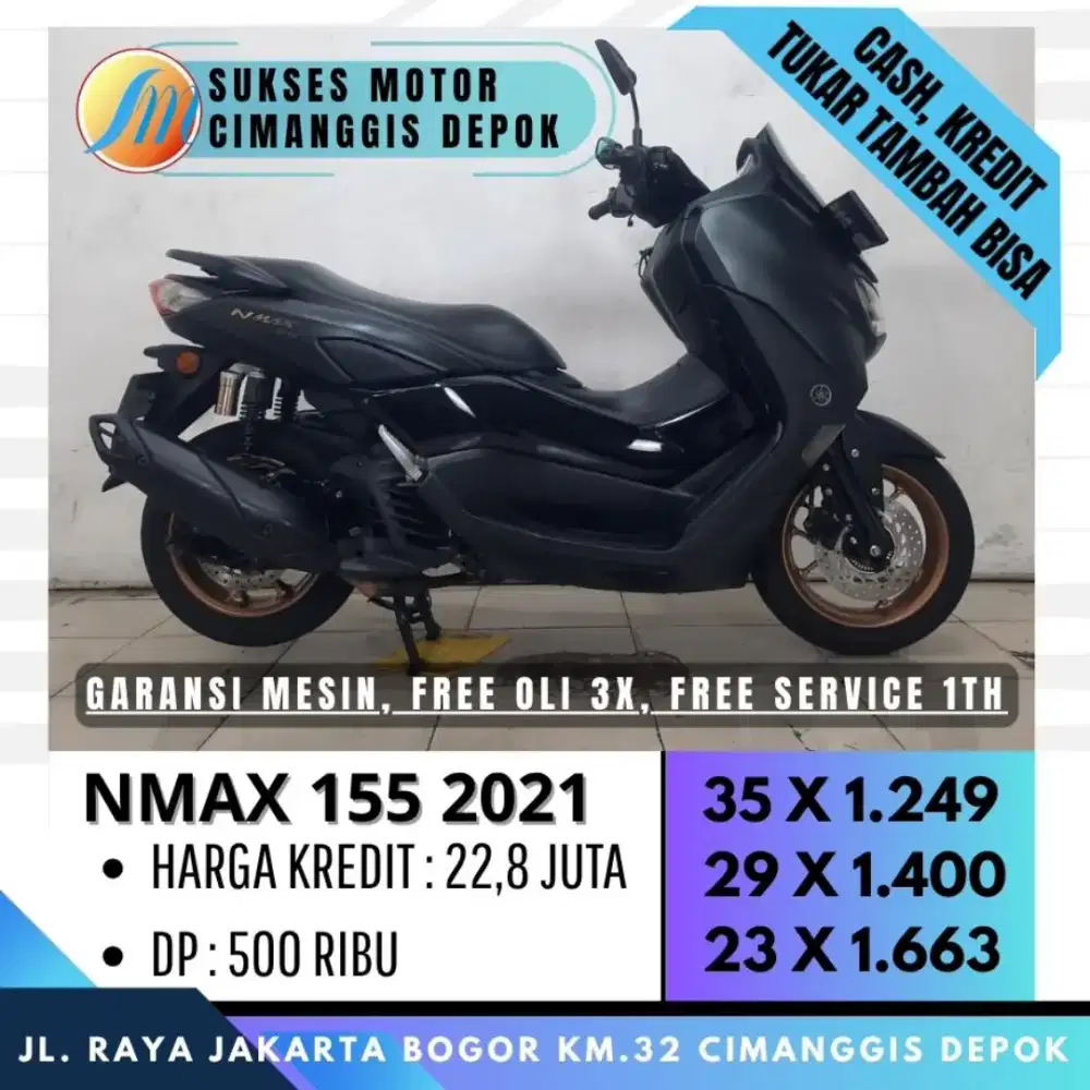 NEW NMAX 155 2021 PROMO KREDIT DP 500 CASHBACK UPTO700 [SUKSES MOTOR]