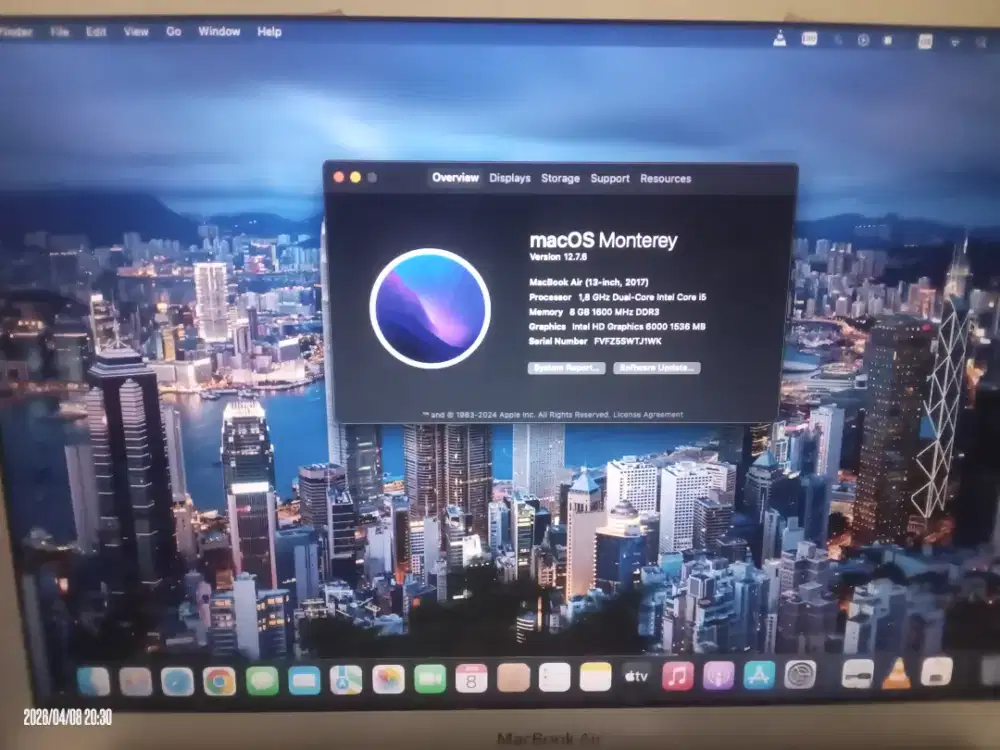 JUAL BU MacBook Air 2017 8/128 Mulus Nominus Siap Pakai