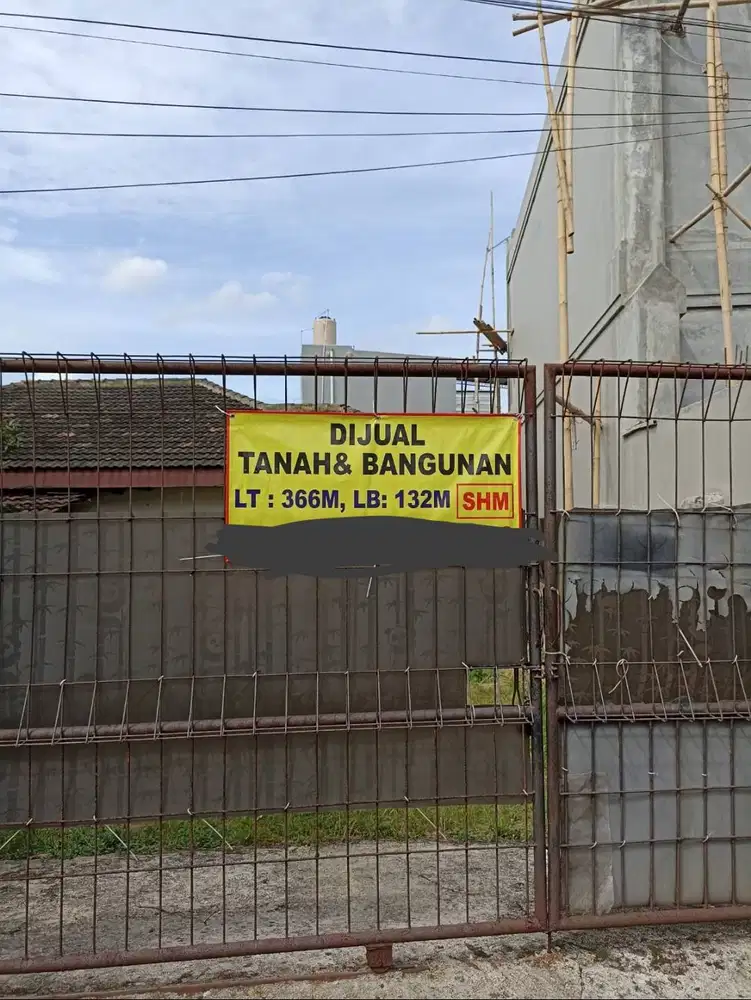 Jual Tanah + Bangunan Pondok Melati Kota Bekasi Bebas Banjir Dekat JOR